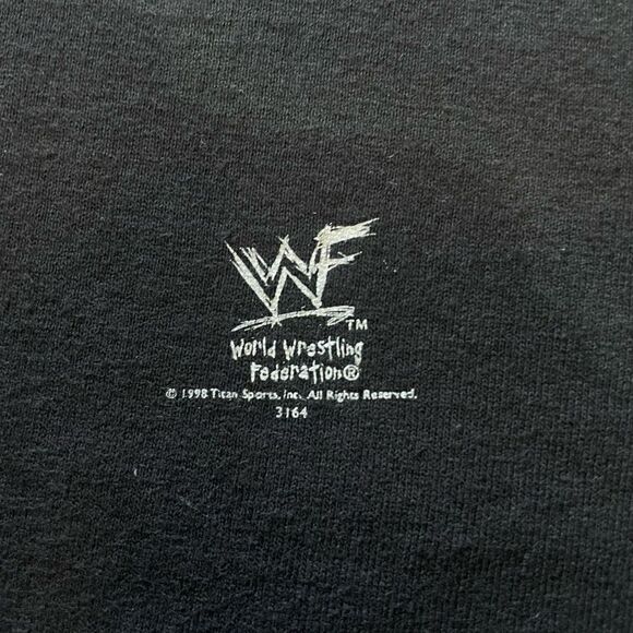 Vintage WWF Stone Cold Steve Austin Bottom Line 1998 T-Shirt Black Men’s Large - Picture 3 of 4